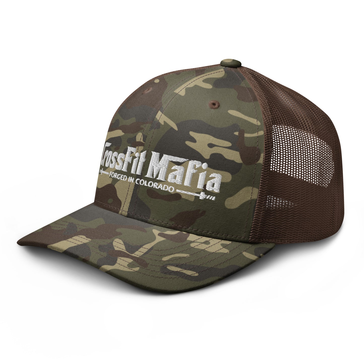 Camouflage trucker hat